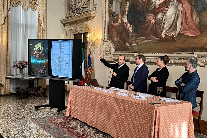 Un momento della conferenza stampa di presentazione della mostra