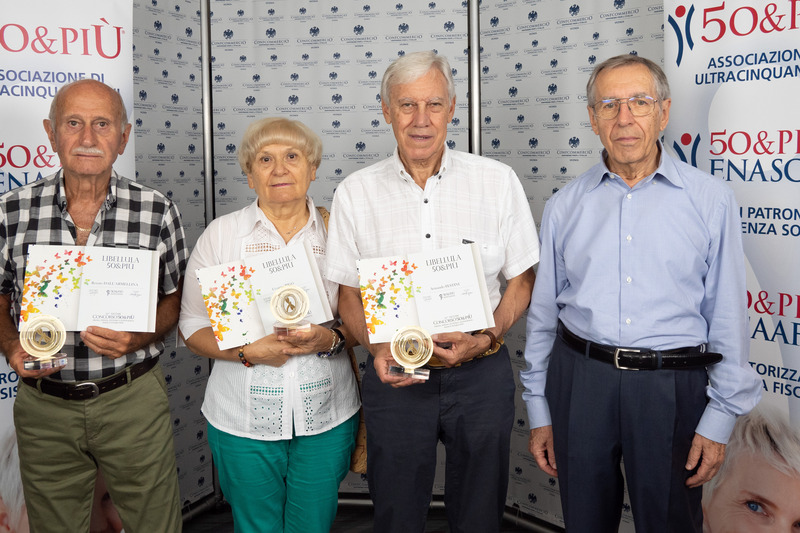 Da sinistra Renato Dall'Armellina, Casarina Rigo, Armando Festini e il presidente Marcato
