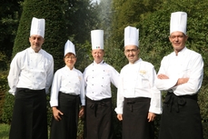 Foto di gruppo per gli chef de "Le Buone Tavole dei Berici"