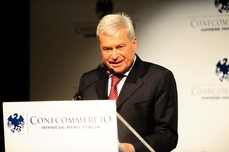 Carlo Sangalli, presidente di Confcommercio nazionale