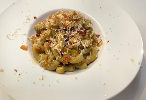 Un piatto di Gargati di Val Liona preparato dalla Trattoria Isetta