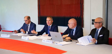 Un'immagine della conferenza stampa Un'immagine della conferenza stampa